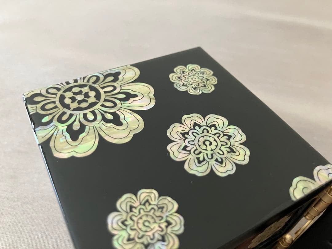 螺鈿(らでん)細工 韓国伝統工芸 ジュエリーボックス 小物入れ 双子宝石箱