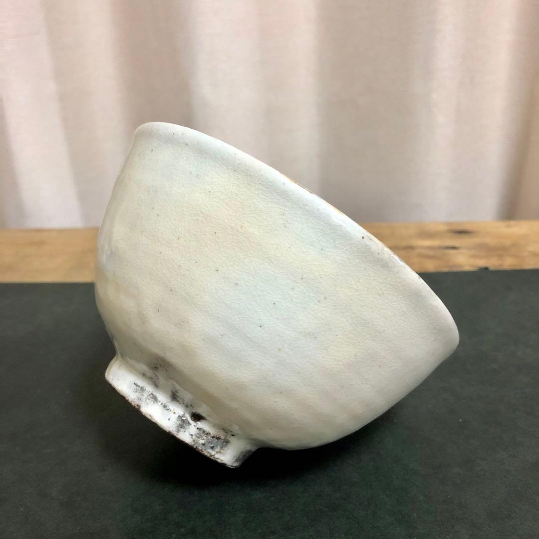 中里重利 唐津粉引茶碗 共箱 茶道具