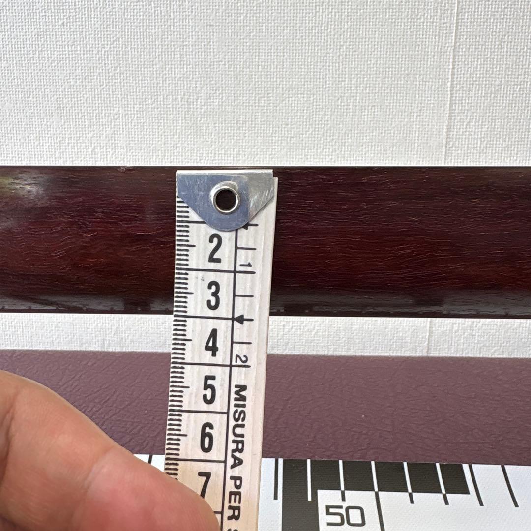 三味線　太棹　紅木　皮破れ　ハードケース付き　全長約102cm