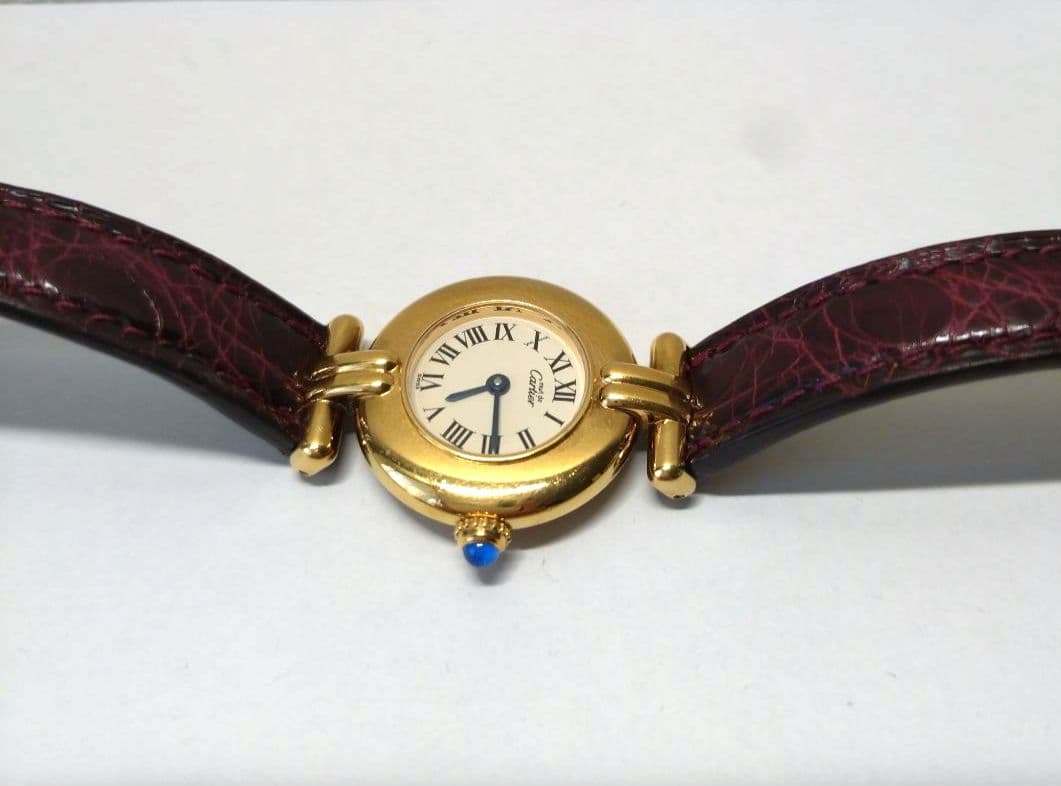 カルティエ CARTIER マストコリゼレザー クォーツ レディース