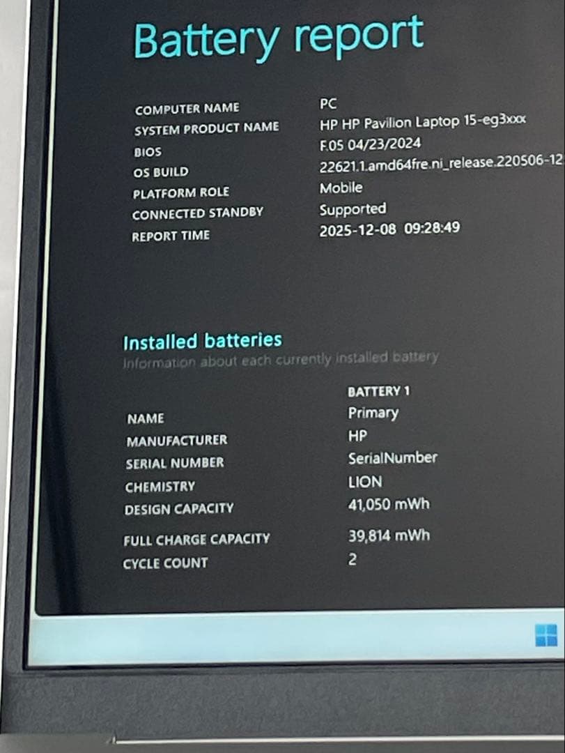 Windowsノート本体 HP Pavilion 15-eg3009TU i7-1355U 16G 512
