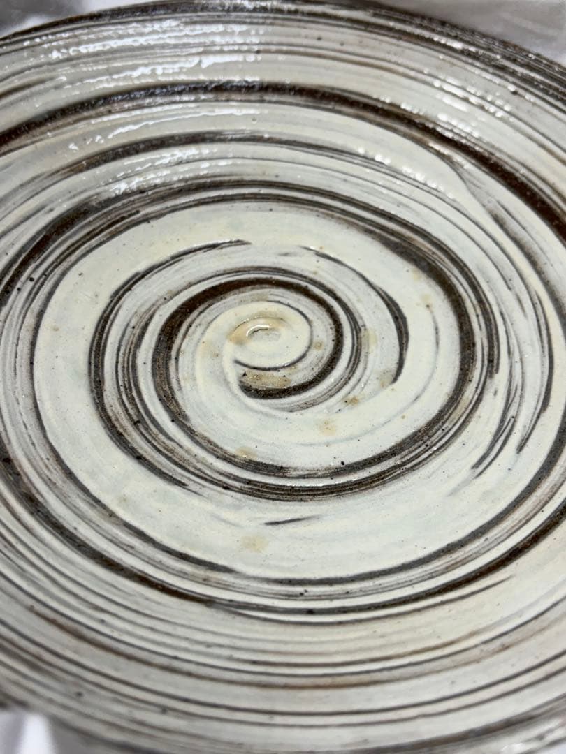 【未使用品】京焼 澤村陶哉造 音羽山麓 刷毛目 陶芸 陶哉造 陶器 皿