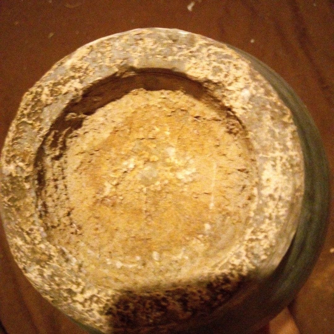 中国陶磁器　宋磁州窯　葉柄徳利型壺