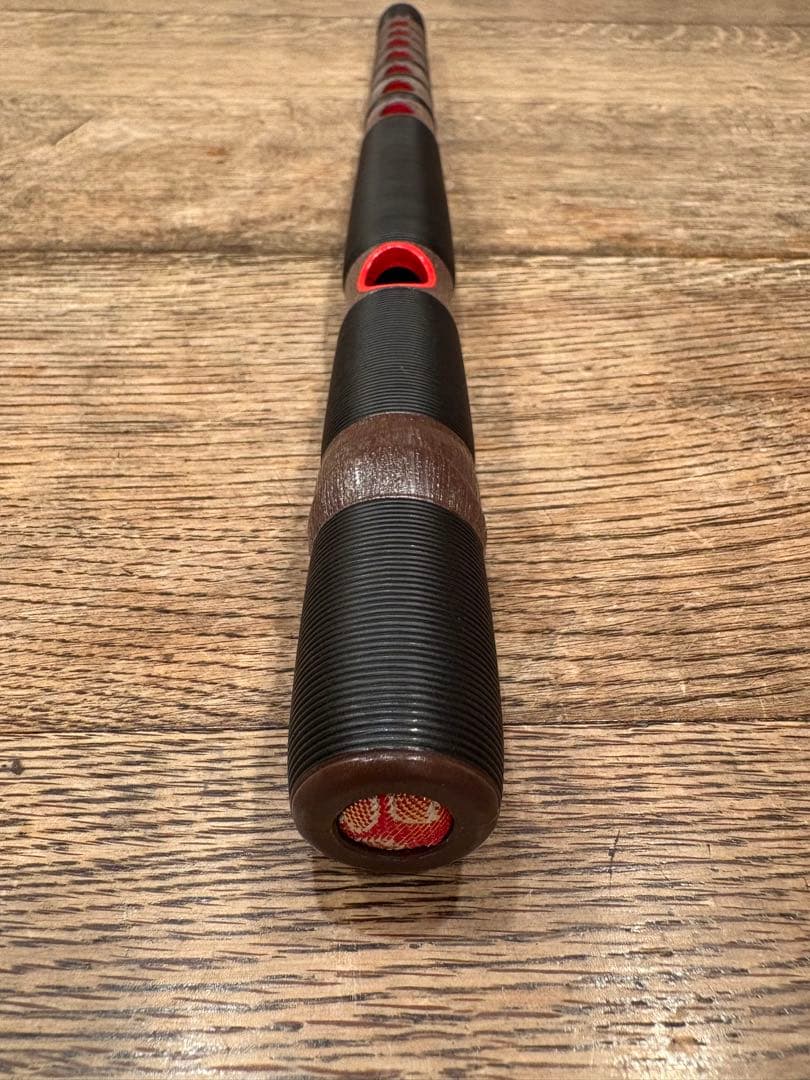 龍笛 横笛 雅楽 樹脂性 クリーニング済み 絞り染めの袋付き