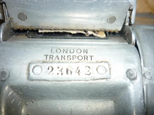 ◆極希少1950年代 イングランド製！ロンドンバス ギブソンA14 携帯用券売機