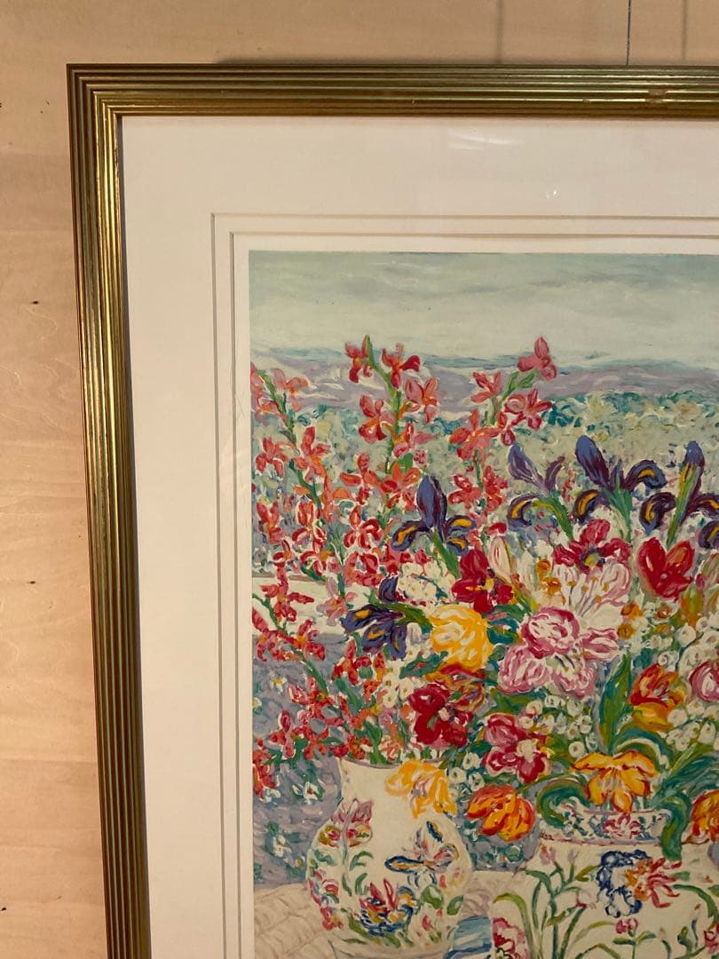 レスリーセイヤー「アイリスパレット」シルクスクリーン　直筆サイン・エディション有