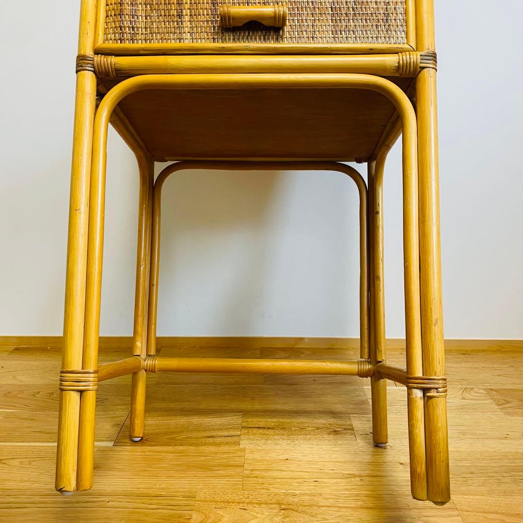 良品 ラタン ドレッサー　スツール　鏡台　椅子　化粧台　家具 イス