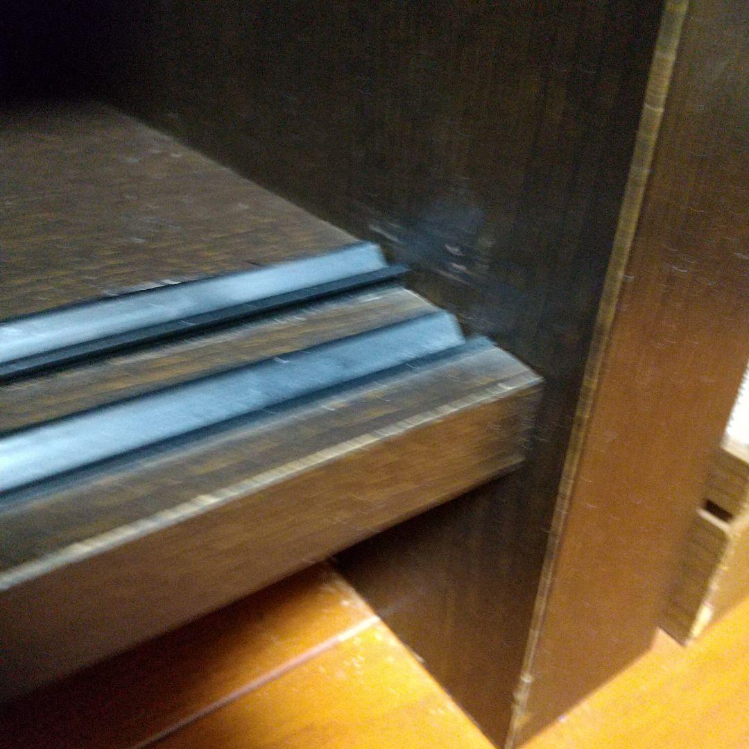 テレビ台 75型もOK 木製 ダークブラウン収納付き3月末頃迄の出品です底値です