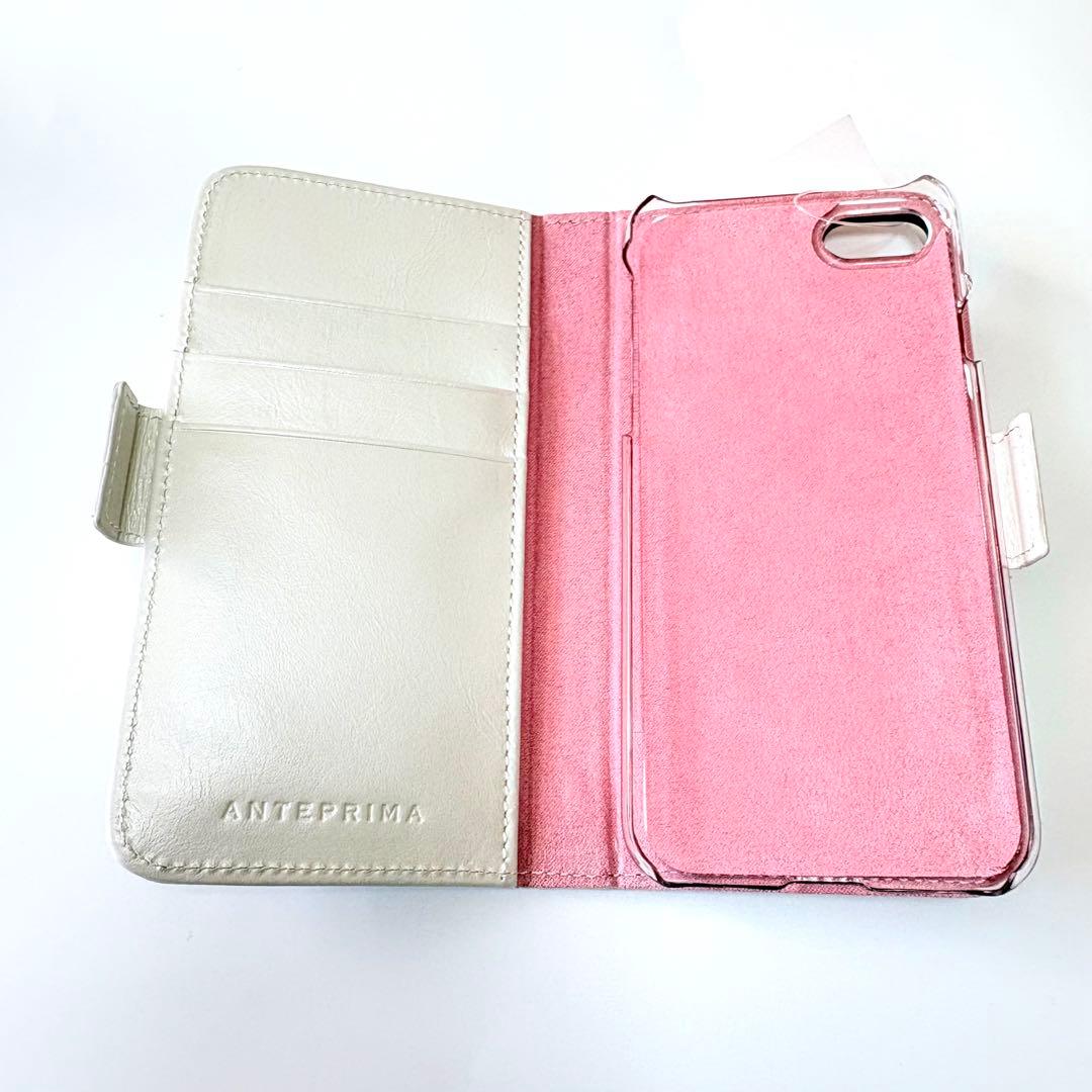 ✨新品✨アンテプリマ✨ マッツェット✨手帳型✨iPhoneSE✨ホワイト✨レザー