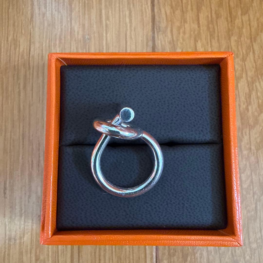 最終価格　HERMES シルバーリング エシャペ　51