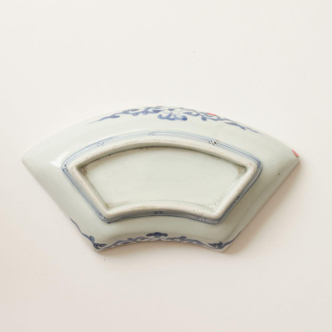 古伊万里　伊万里　江戸　中期　扇面　変形　皿　2客セット販売