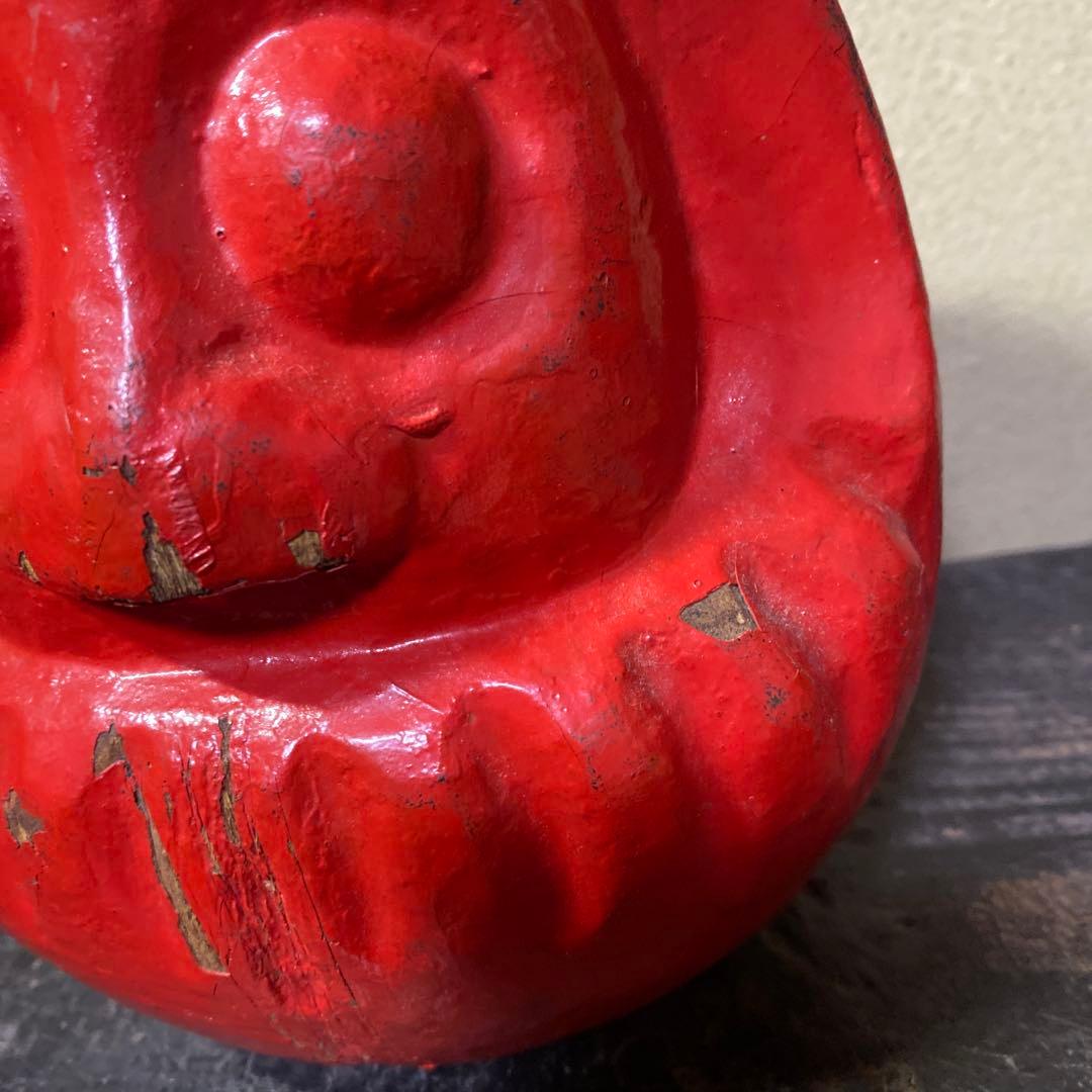 郷土玩具赤達磨張子の型15cm18cm12cm