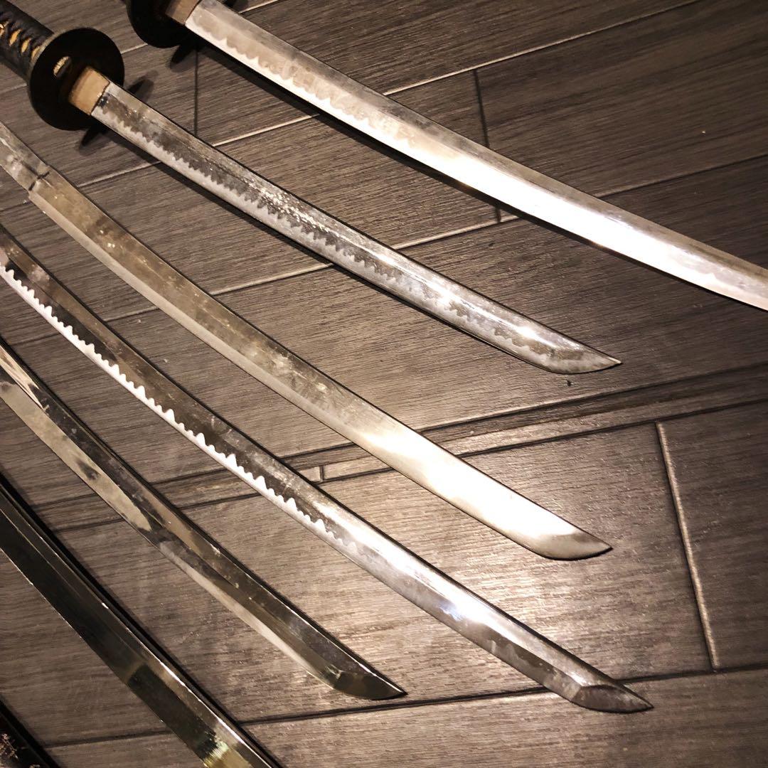 模造刀　大小6本セット　太刀　脇差　骨董品　模擬刀まとめ　ジャンク品あり　刀身