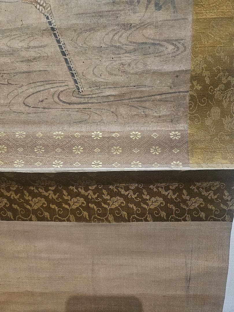 伝：曽我二直庵［鷹襲鷺図］無落款 曽我直庵の子 江戸時代前期 水墨画