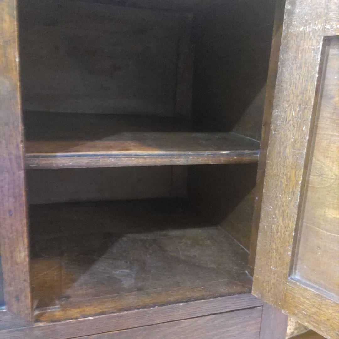 もこもこさん　アンティークの木製ボート 収納 ラック キャビネット