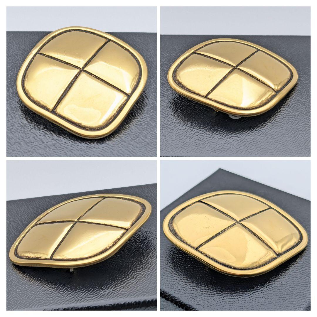 シャネル CHANEL マトラッセ ヴィンテージ ひし形 ブローチ