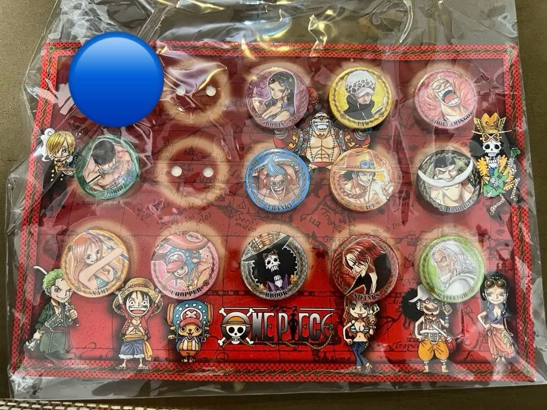 ワンピース　ジャンプフェスタ 2014 缶バッジ　セット　原作　ロー　エース　輩