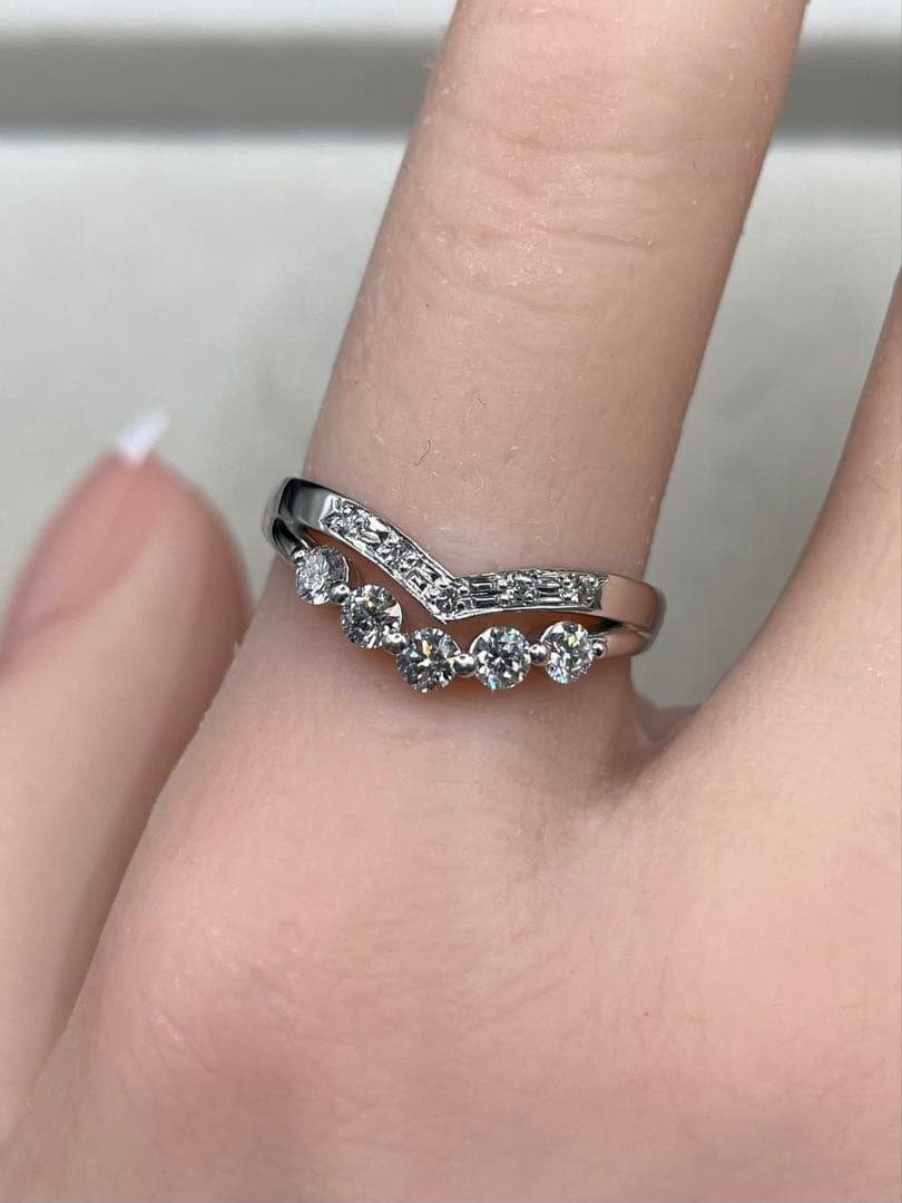 専用JL174★高級 ダイヤモンド0.396ct プラチナ リング