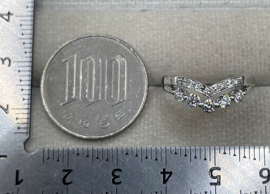 専用JL174★高級 ダイヤモンド0.396ct プラチナ リング