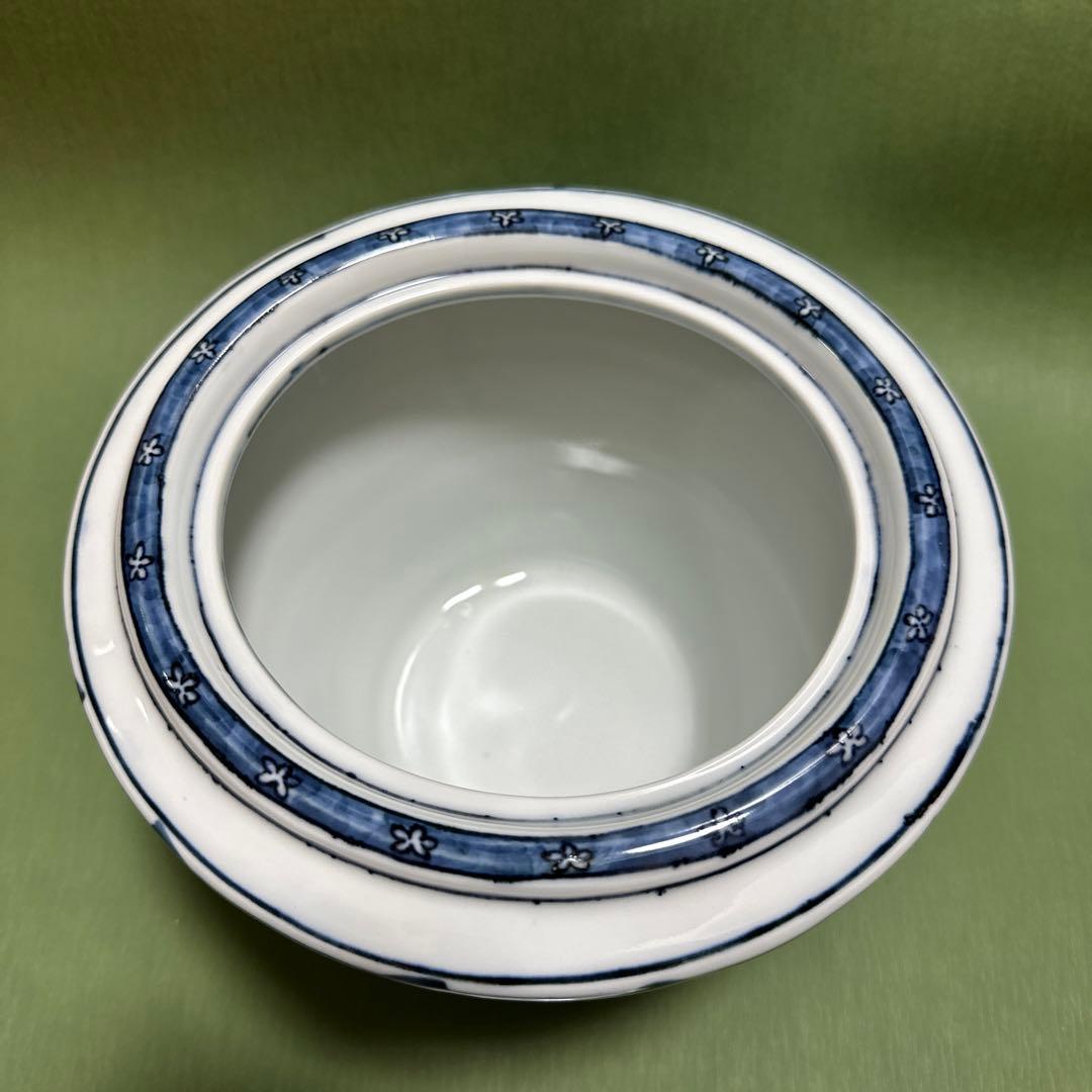 【美品】水指　真葛香斉　竹之絵　共蓋あり