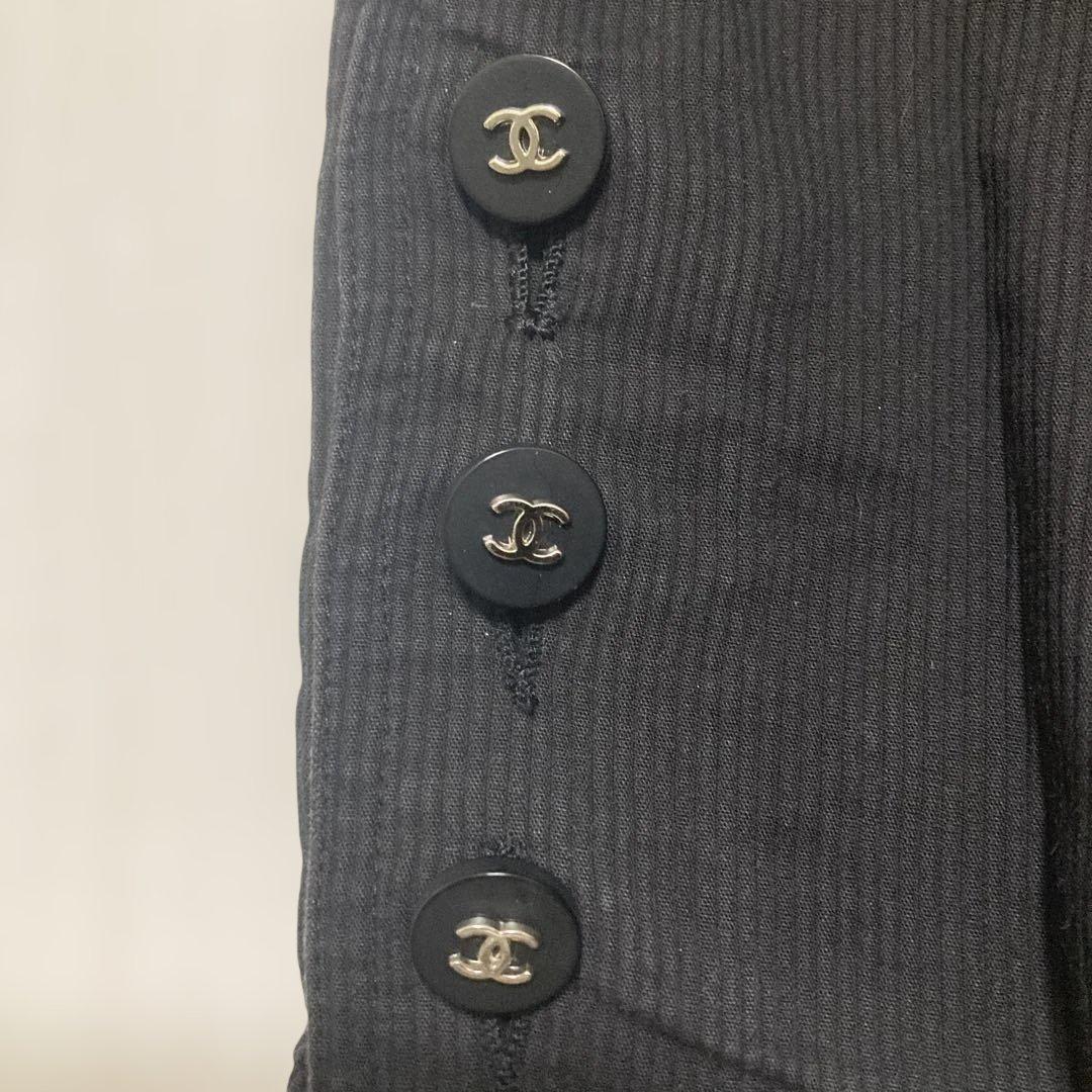 シャネル ロゴボタン 黒 タイトスカート　期間限定値下げ中