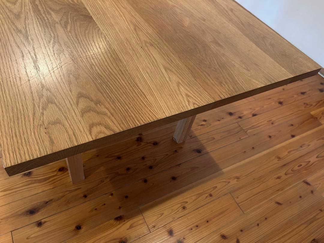 無印良品 MUJI ダイニングテーブル 220 オーク無垢材