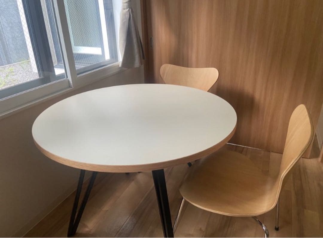 【4/13まで】かなでもの ラウンドテーブル リノリウム 100cm