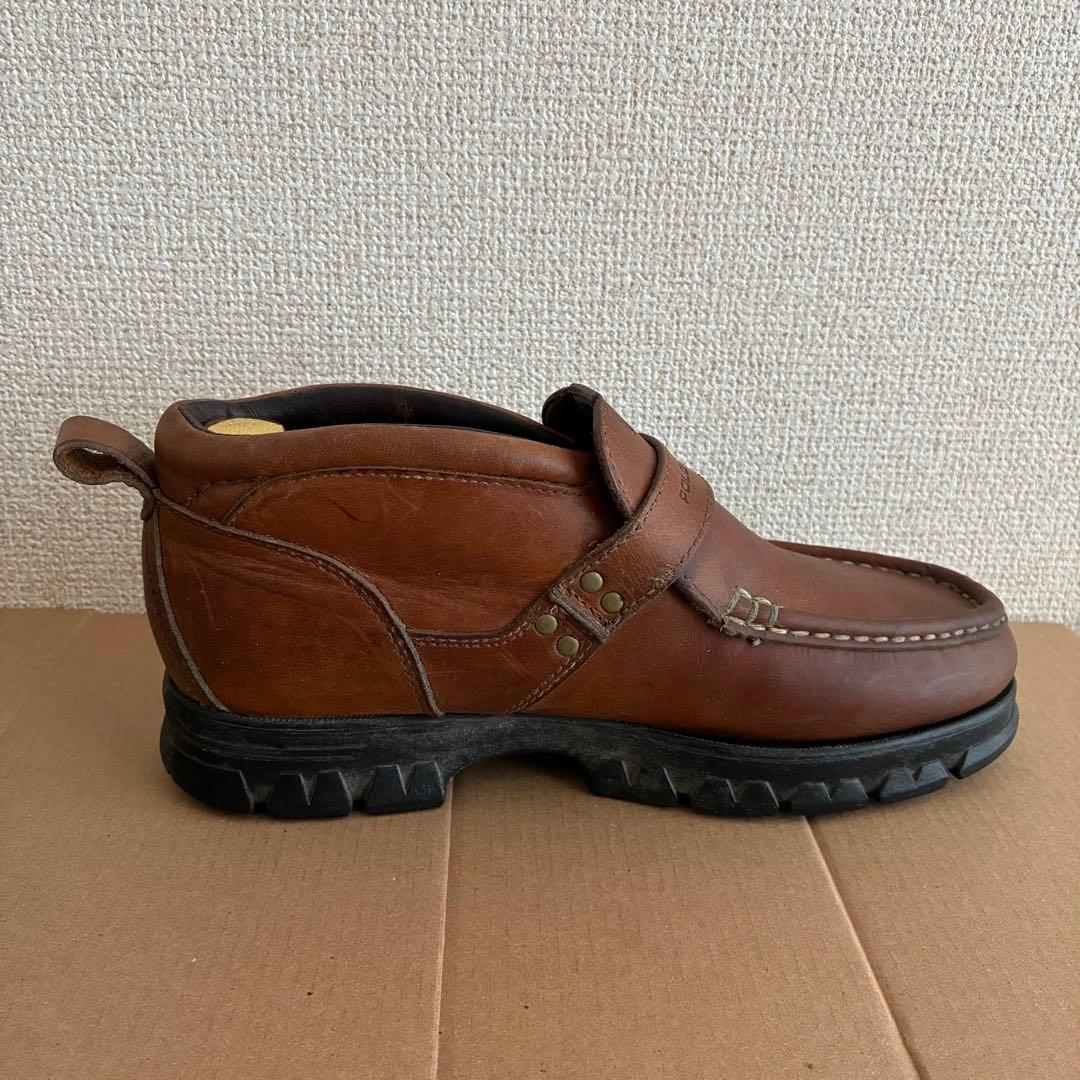 靴 90's POLO SPORT brown leather boots