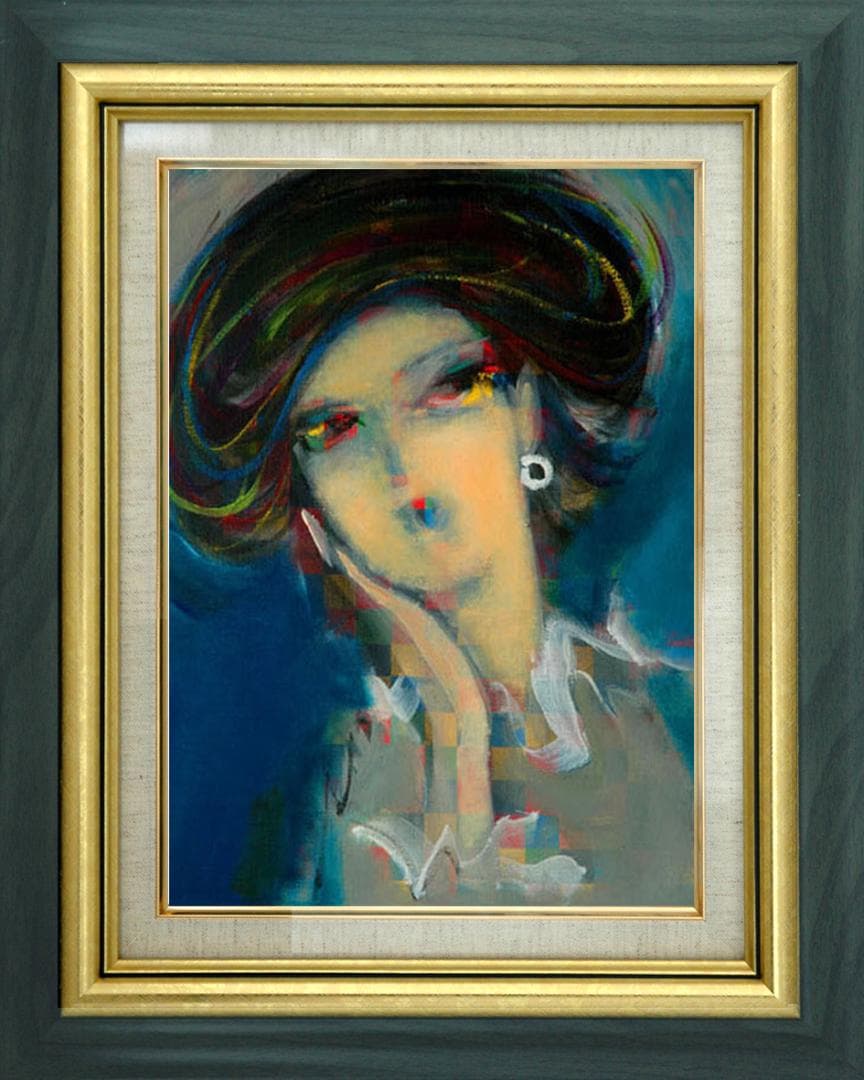 油絵 絵 絵画 インテリア F4-051713 人物 女性像