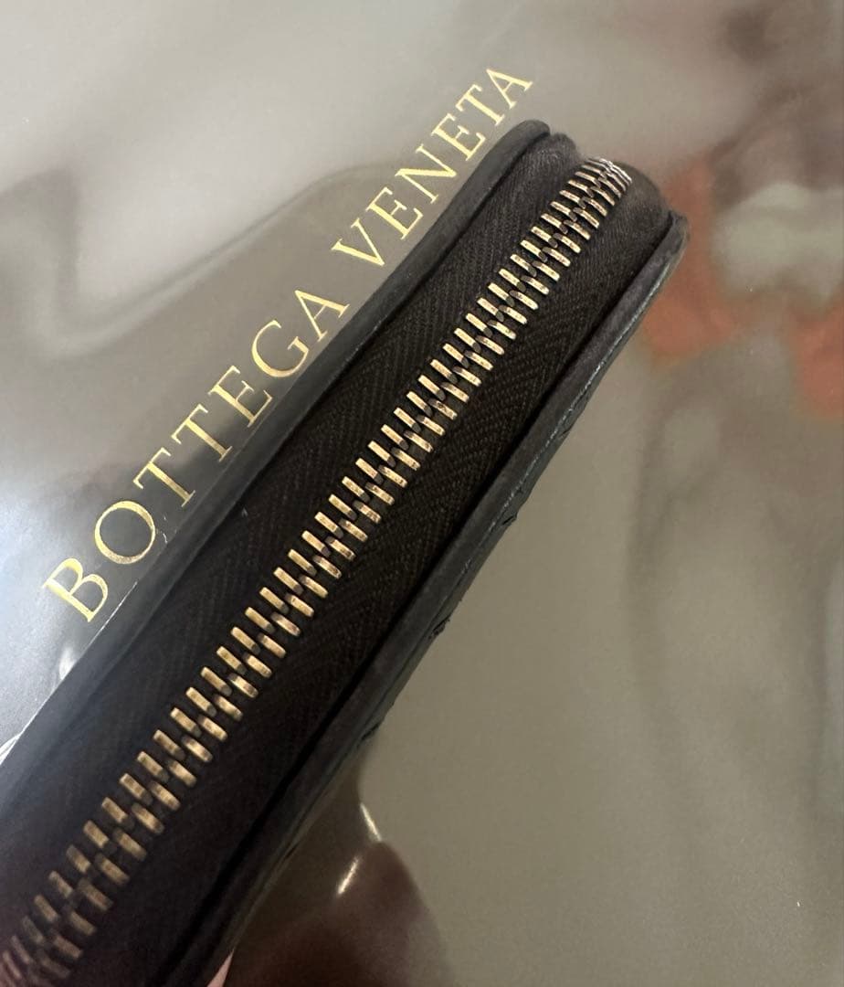 【付属品付】ボッテガヴェネタ イントレチャートケース/ラム/黒/1️⃣✨✨✨
