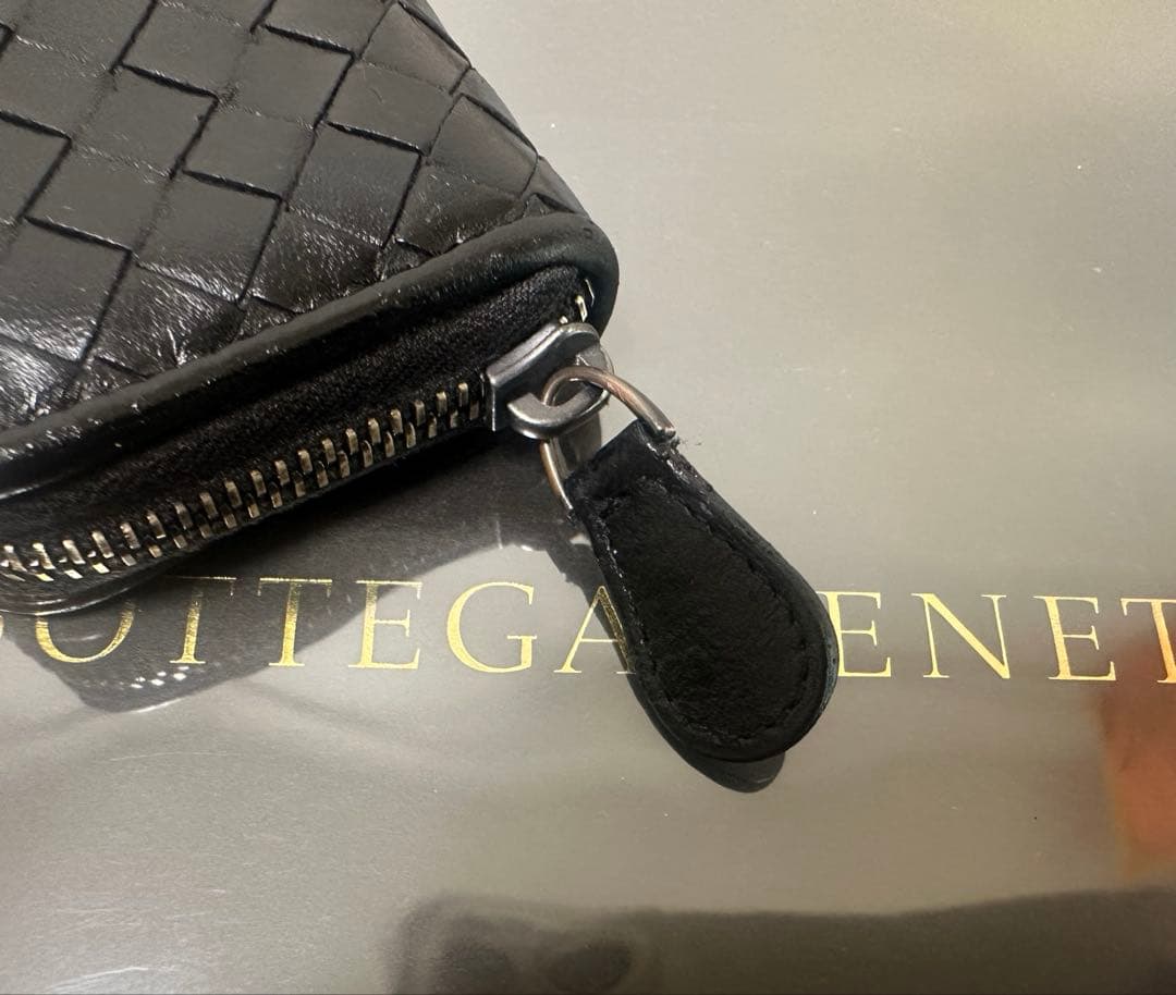 【付属品付】ボッテガヴェネタ イントレチャートケース/ラム/黒/1️⃣✨✨✨