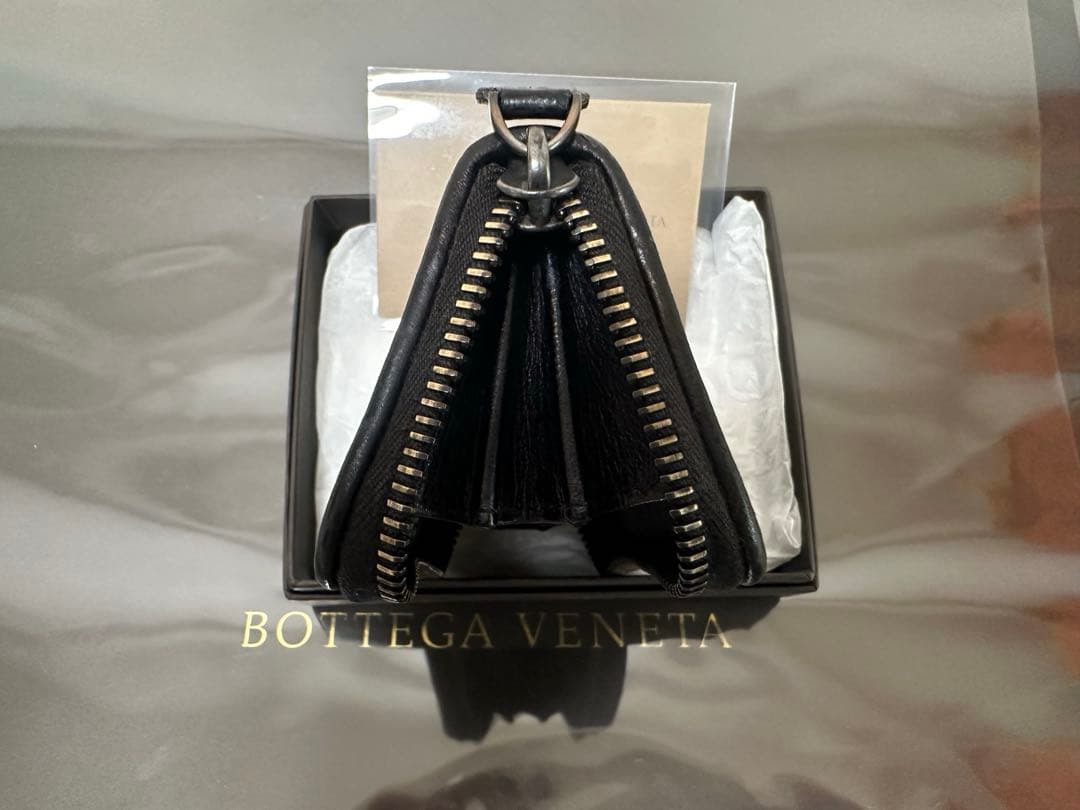 【付属品付】ボッテガヴェネタ イントレチャートケース/ラム/黒/1️⃣✨✨✨