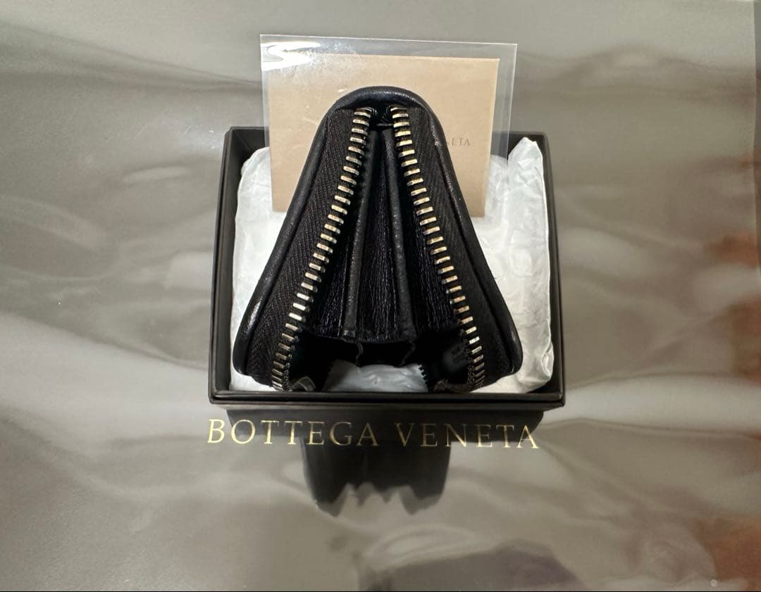 【付属品付】ボッテガヴェネタ イントレチャートケース/ラム/黒/1️⃣✨✨✨