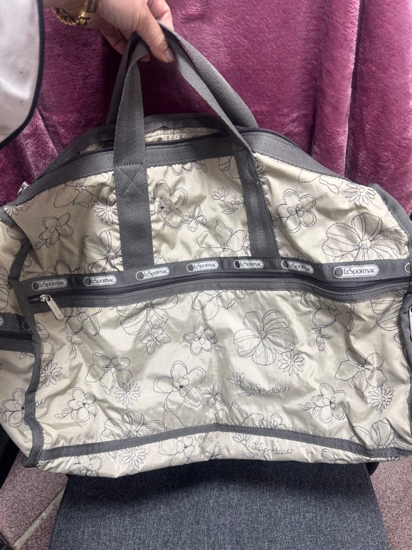 LeSportsac 花柄 ボストンバッグ 大容量バック、ポーチセット✨