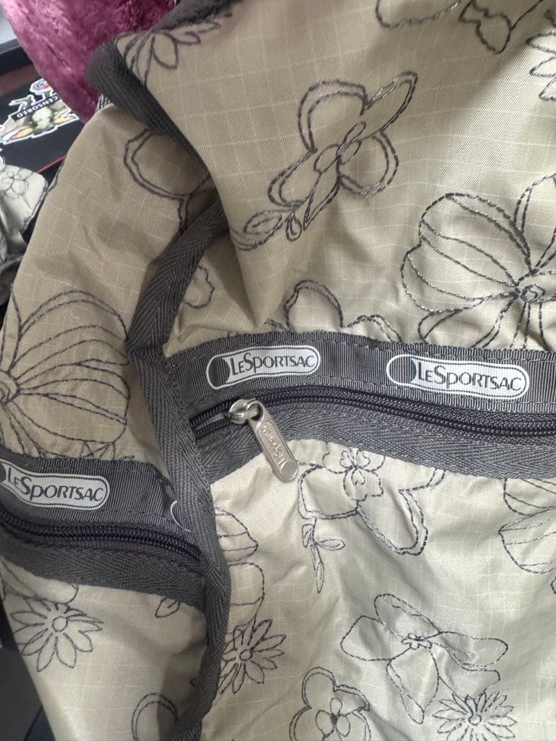 LeSportsac 花柄 ボストンバッグ 大容量バック、ポーチセット✨