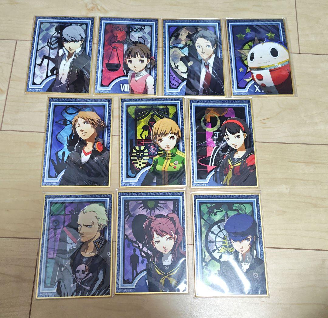 ペルソナ4 ザ・ゴールデン　楽天コレクションD賞　タロット風カード色紙セット