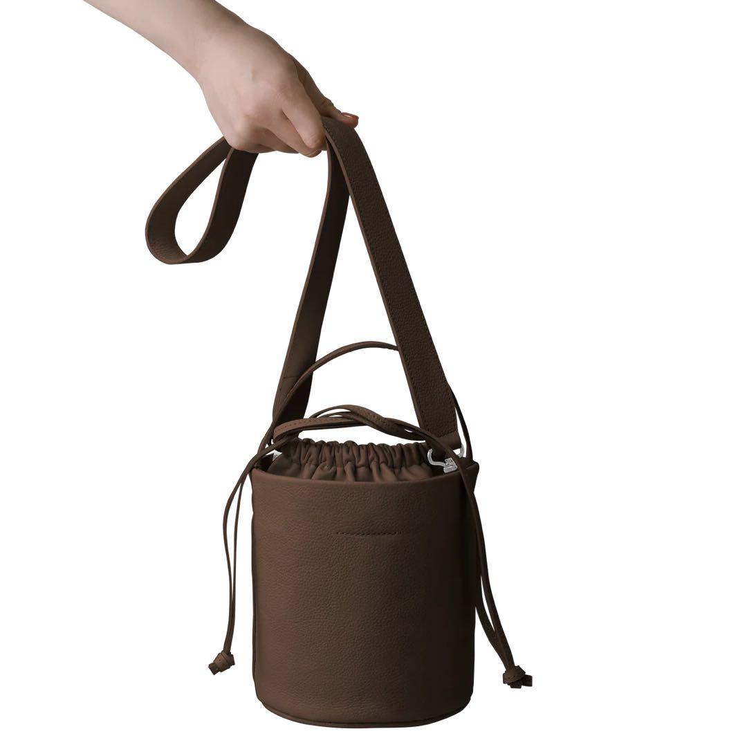 【美品】thehighlights 'pot large' wood brown
