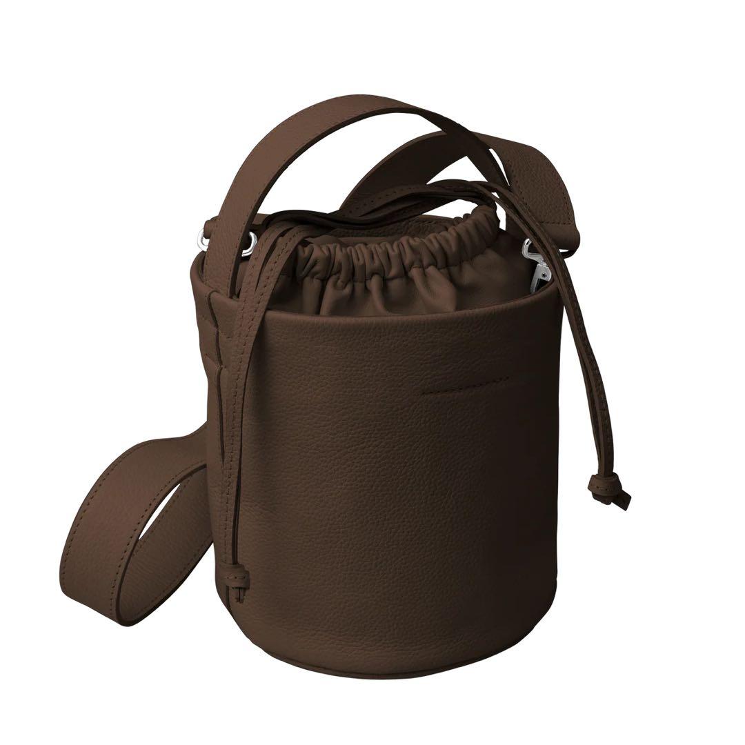 【美品】thehighlights 'pot large' wood brown