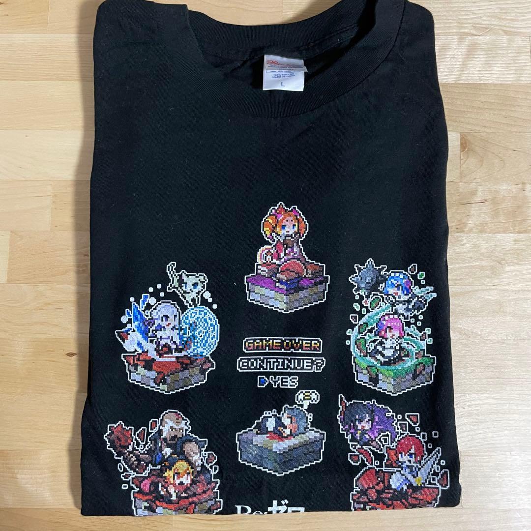 Re:ゼロから始める異世界生活 キャラ福くじ A賞 ドット柄 Tシャツ リゼロ