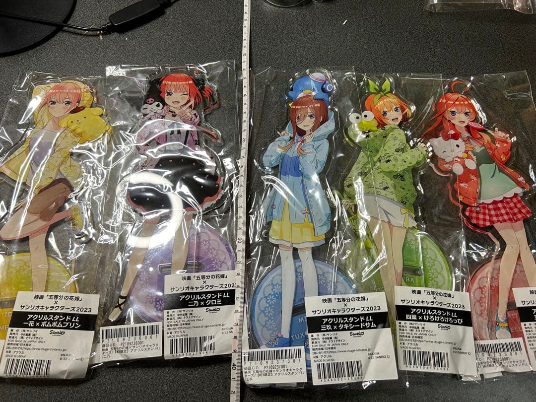 五等分の花嫁　アクリルスタンド　サンリオコラボ　全種セット