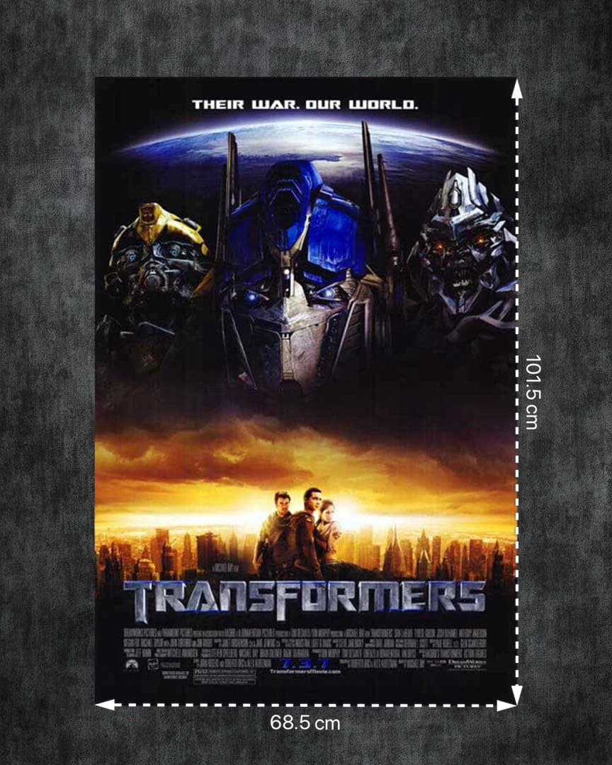 *枚数限定*映画館用両面印刷ポスターUS版:トランスフォーマー 2007年公開