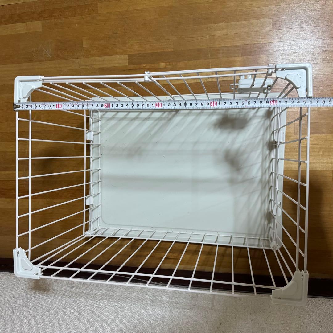 ペット用ケージ 犬用 サークル ホワイト トレー付き 室内用