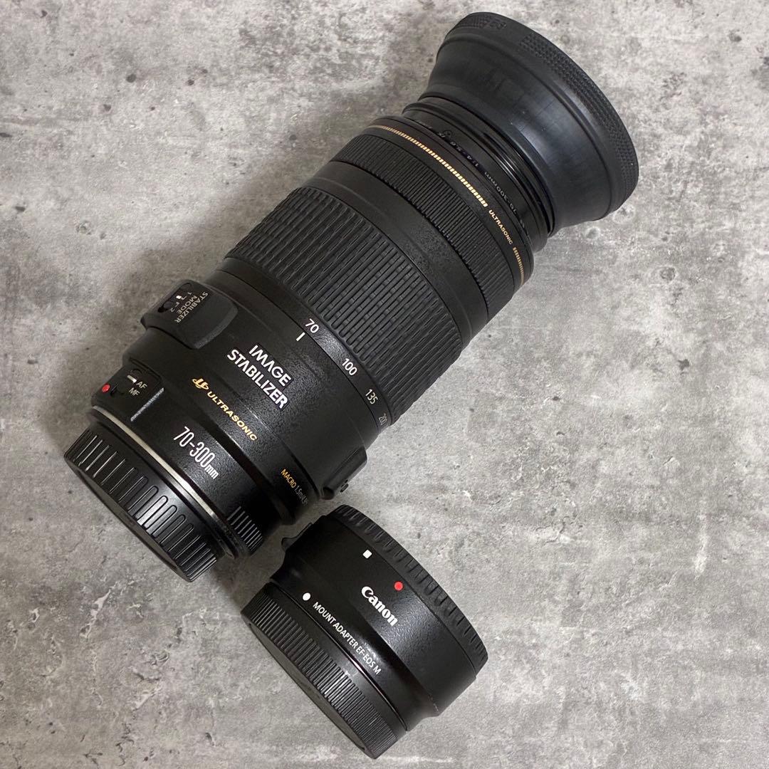 ⭐️美品⭐️Canon EF 70-300mm & EF EOS M アダプター