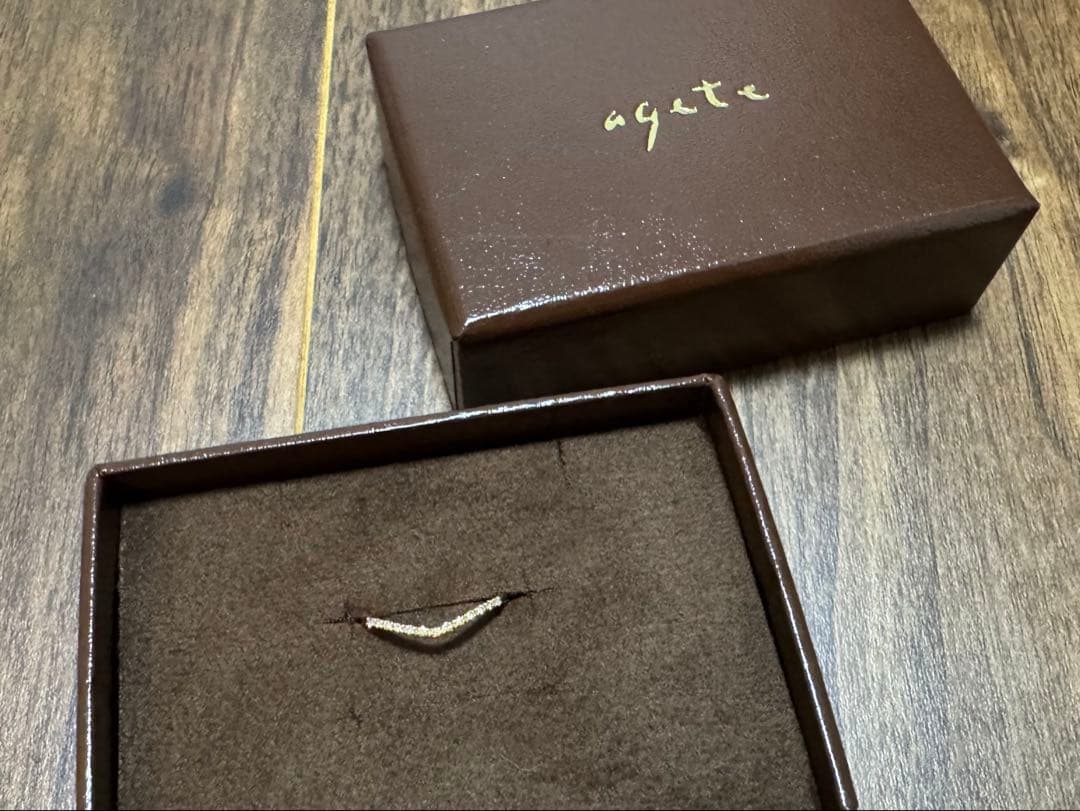 ま*ー様 agete K18 ダイヤモンドリング