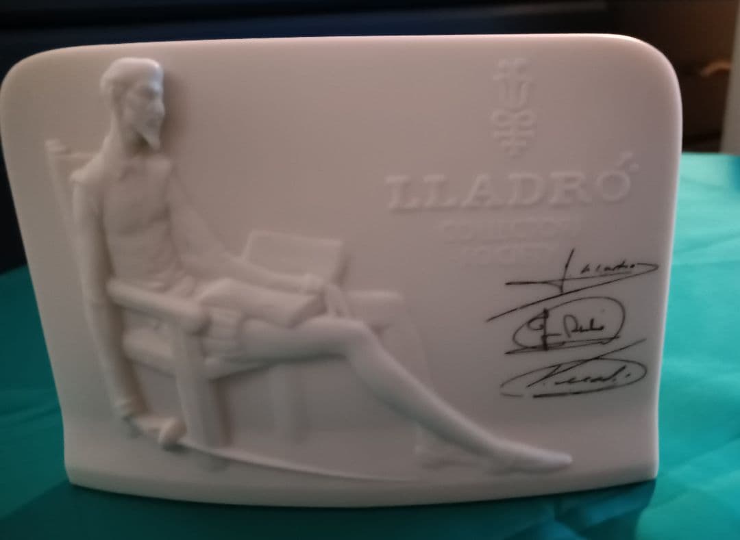 リヤドロ　LLADRO　ドン・キホーテ　スペイン　磁器　ロゴ入りスタンドセット
