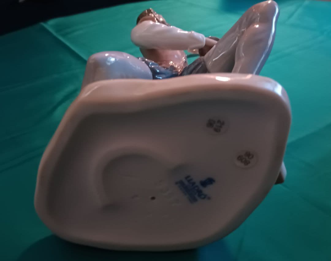 リヤドロ　LLADRO　ドン・キホーテ　スペイン　磁器　ロゴ入りスタンドセット