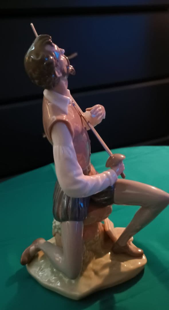 リヤドロ　LLADRO　ドン・キホーテ　スペイン　磁器　ロゴ入りスタンドセット