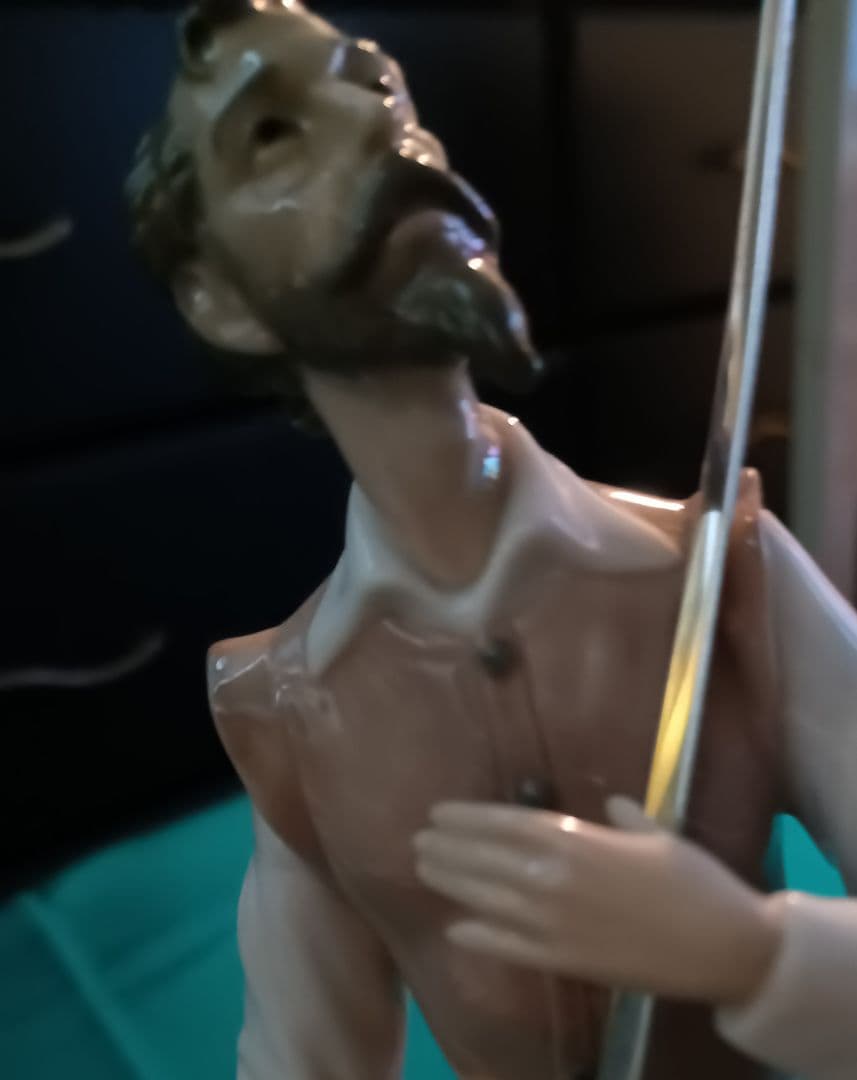 リヤドロ　LLADRO　ドン・キホーテ　スペイン　磁器　ロゴ入りスタンドセット