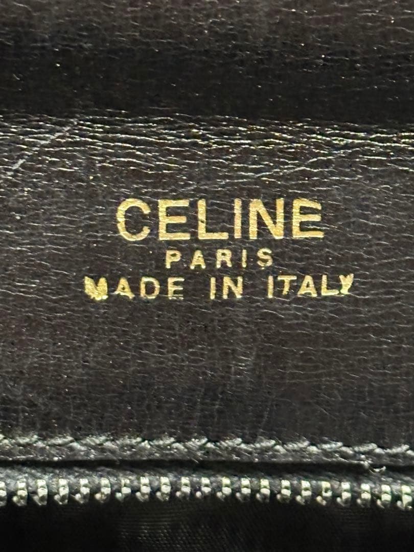 セリーヌ ワンショルダーバッグ レザー CELINE 馬車金具 フラップ