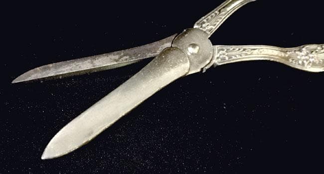 ★アンティーク 銀器 鋏 ハサミ シルバー